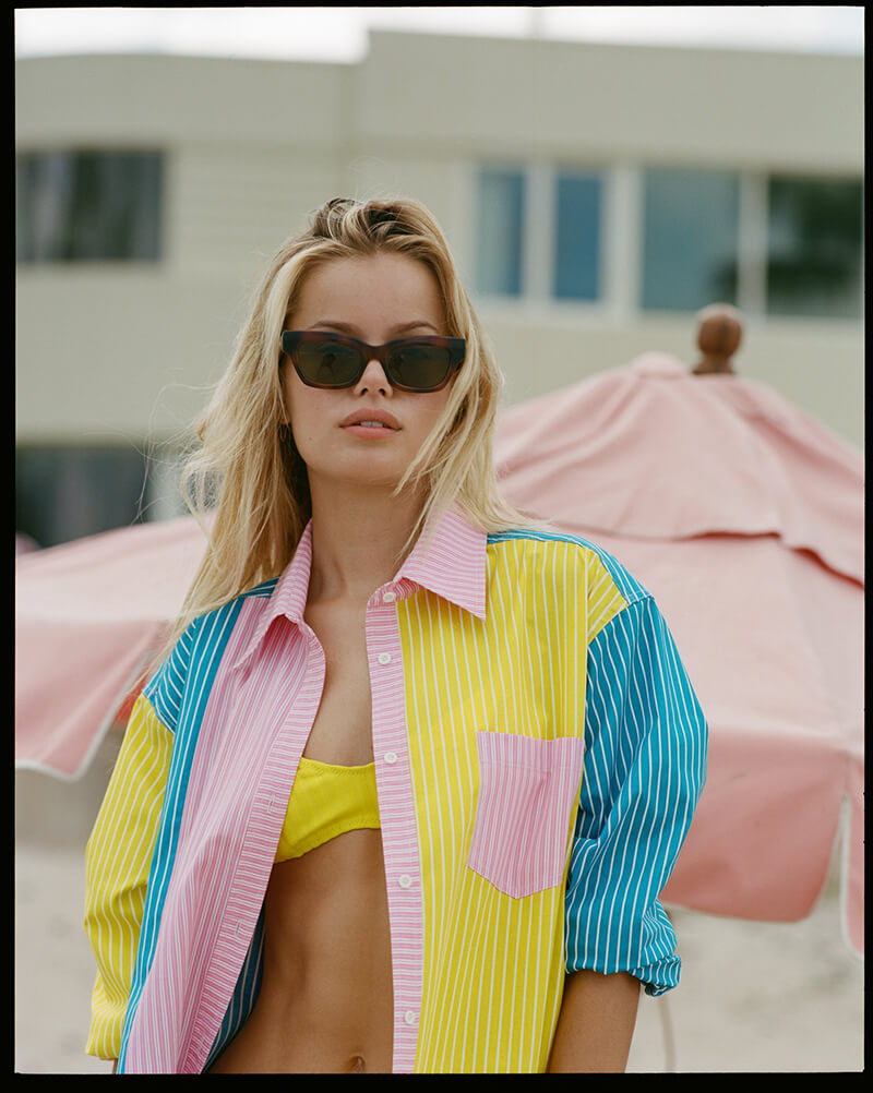 Bring Some Color To The Beach With Playful Swimwear From Solid and Striped