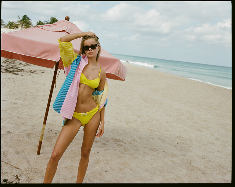 Bring Some Color To The Beach With Playful Swimwear From Solid and Striped