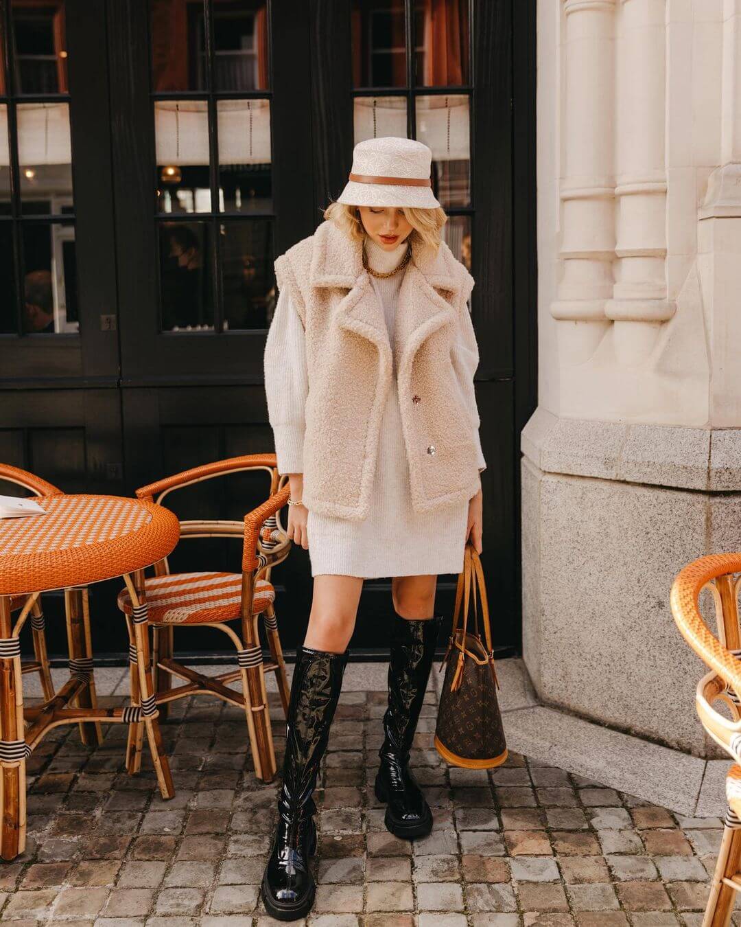 The Coziest Sweater Dress Outfit For Fall & Winter