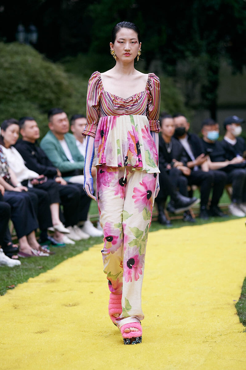 Print Mixing Is Alive and Well In This Stunning Collection From Shuting Qiu