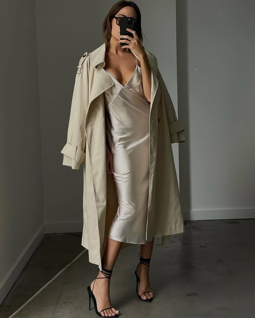 We're Loving This Effortlessly Layered Slip Dress Look