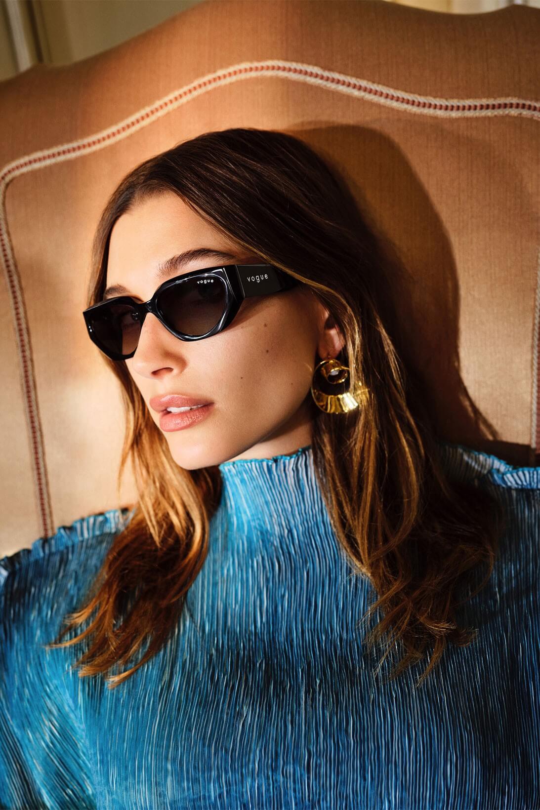 Hailey Bieber Launches A Collection With Vogue Eyewear