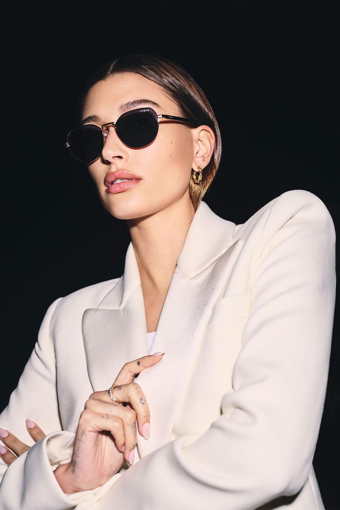 Hailey Bieber Launches A Collection With Vogue Eyewear