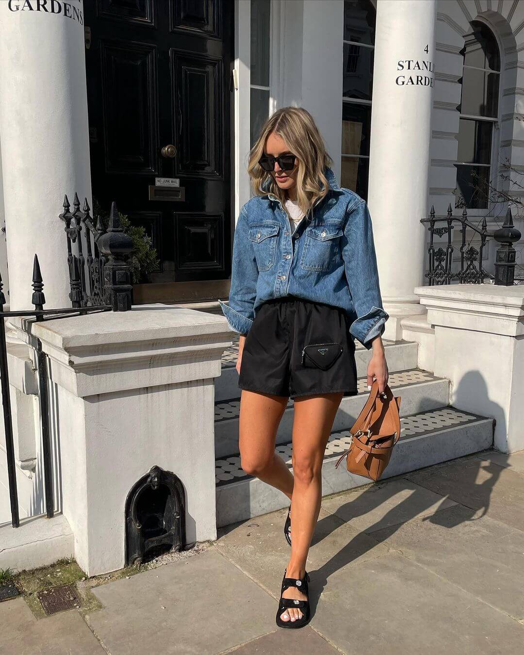 We're Loving This Updated Take On Styling A Denim Shirt
