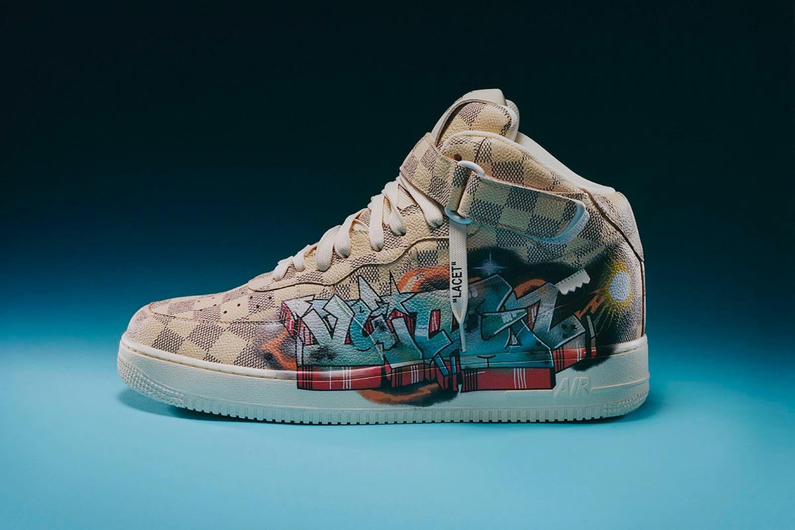 Louis Vuitton x Nike Air Force 1 by Virgil Abloh sneakers, reaches