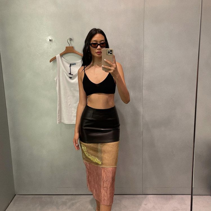 sheer skirt outfit