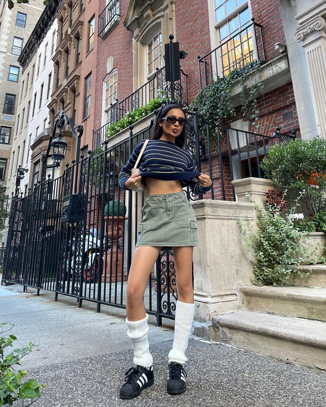 places to be striped sweatshirt