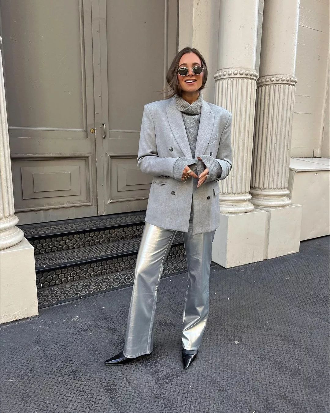 Elevate Your Workwear With Metallic Pants