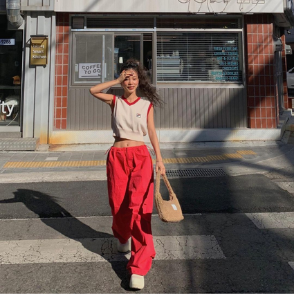 jump on the celebrity approve parachute pants trend
