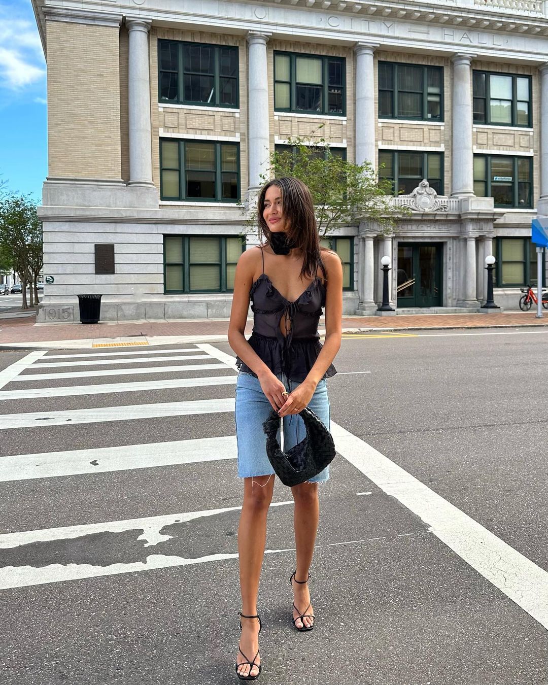 black dress bermuda shorts Ausra Bermuda Shorts