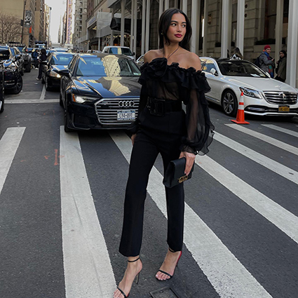 the fashion girl way to wear an all black outfit 1