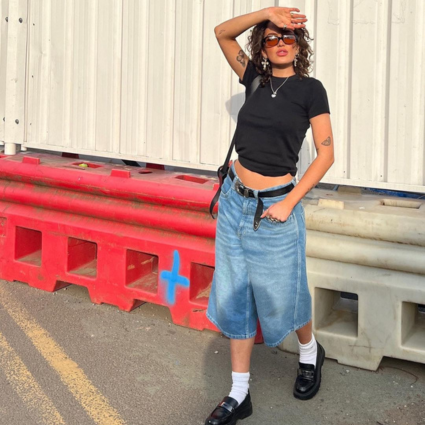 were obsessed with ultra long bermuda shorts