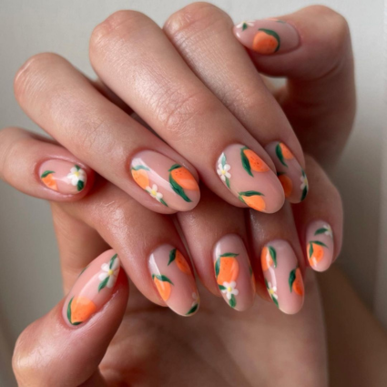 fruit inspired nail art