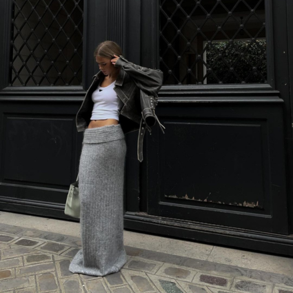 How to Style a Knit Skirt