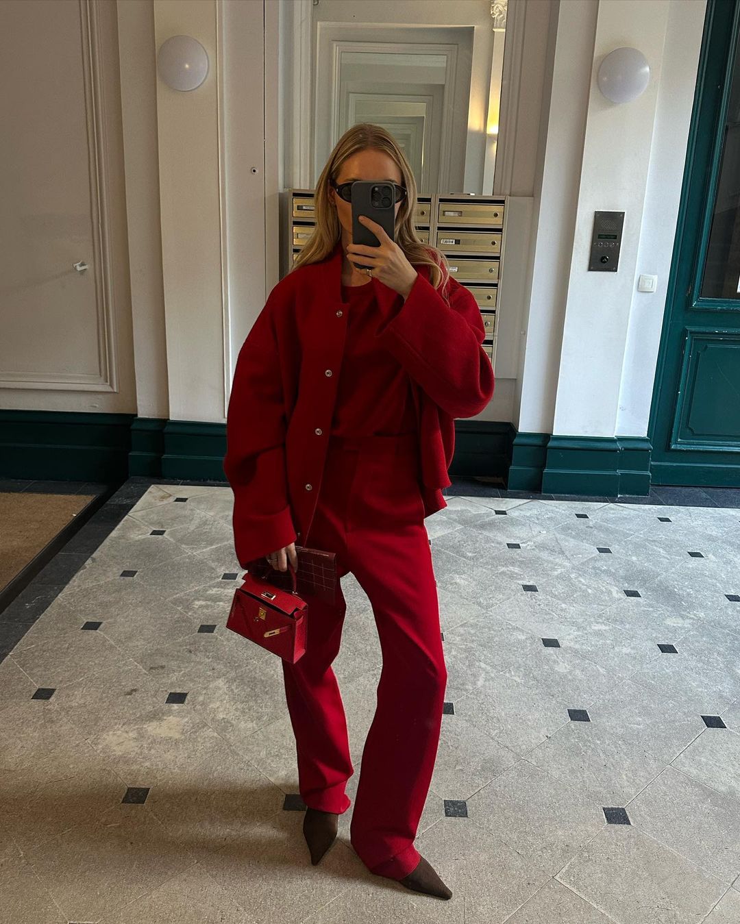 We Can’t Get Over This Red Monochromatic Outfit
