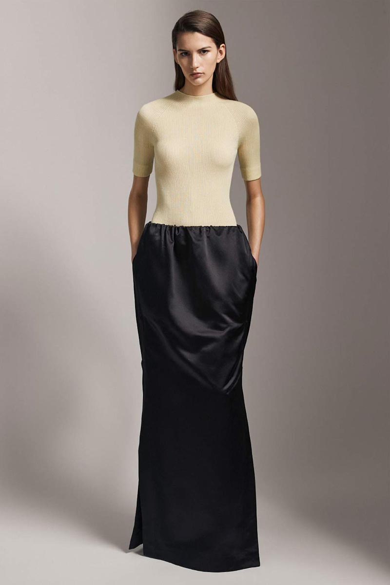 SA SU PHI Black Silk Sleeveles T-Shirt