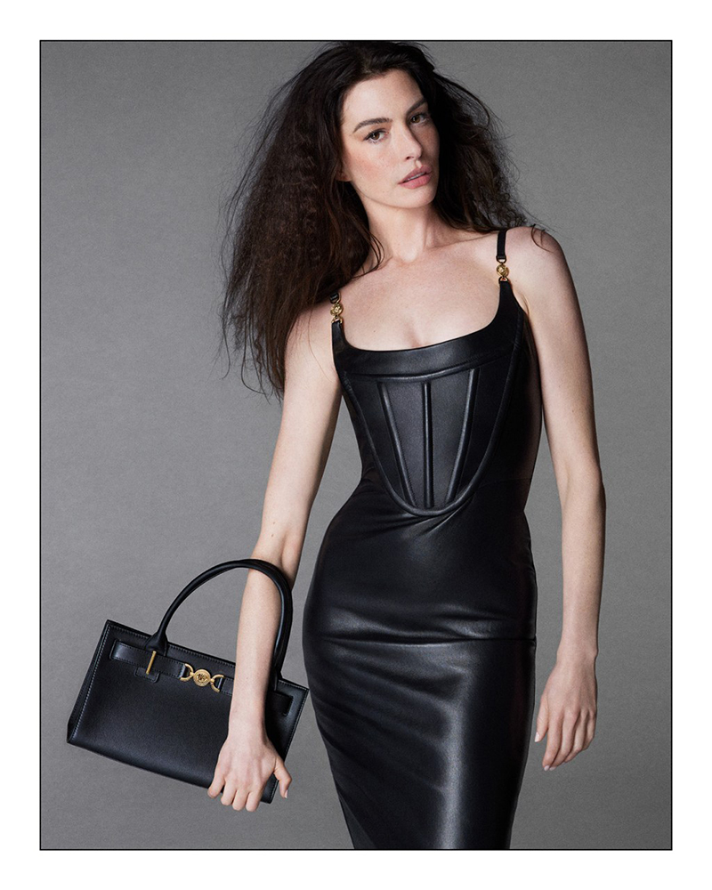 Anne Hathaway Stars in the New Versace Icons Collection Campaign