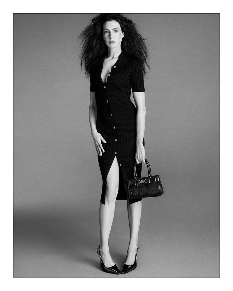 Anne Hathaway Stars in the New Versace Icons Collection Campaign