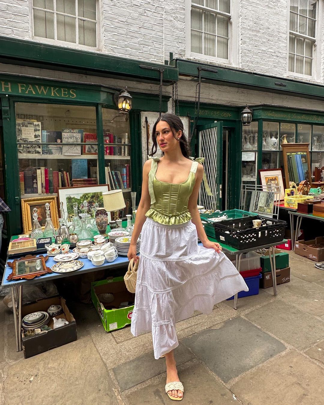 long white skirt for summer