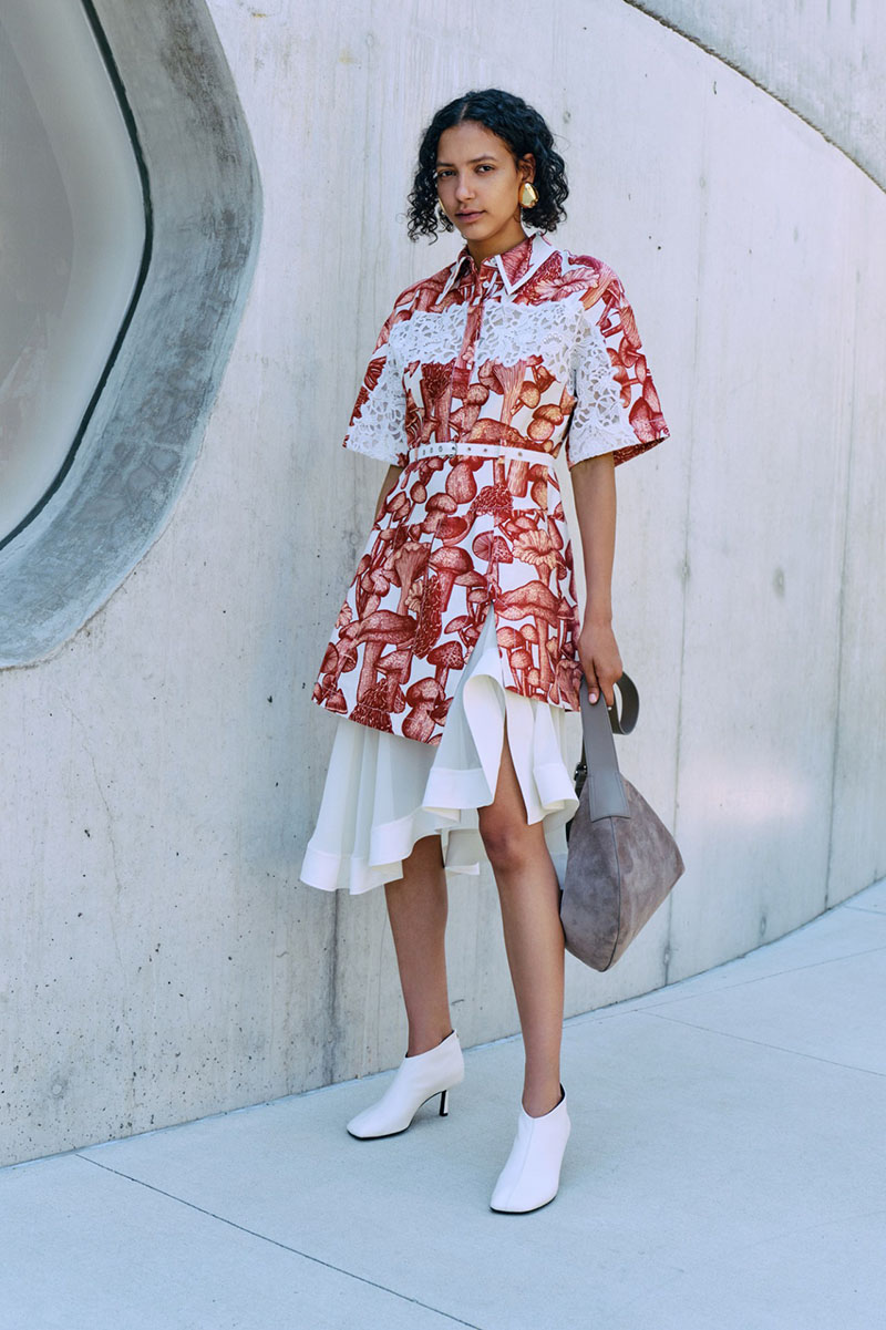 open lace back dress Compact Rib Tulip Dress by 3.1 Phillip Lim main image 0