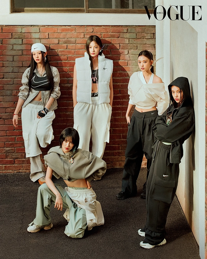 NewJeans Gets Sporty In Nike For New VOGUE Korea Story