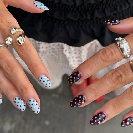 Easily Recreate The Polka Dot Nails Trend At Home