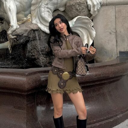 Belted Sweater Dress