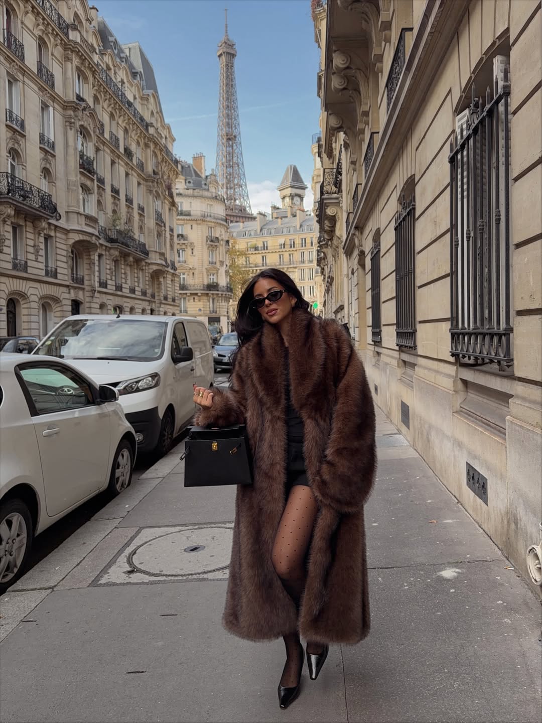 Fur Coat Outfit For A Holiday Event