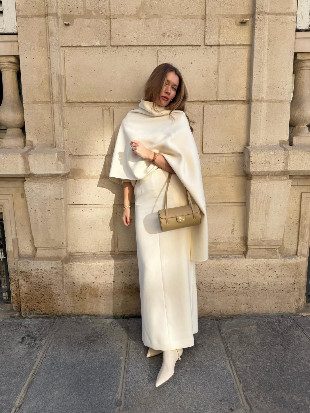 spring transition outfit with a maxi skirt