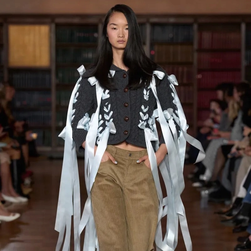 Sandy Liang Fall 2026 Brings Kiki Inspired Dresses And Ribbon Accessories