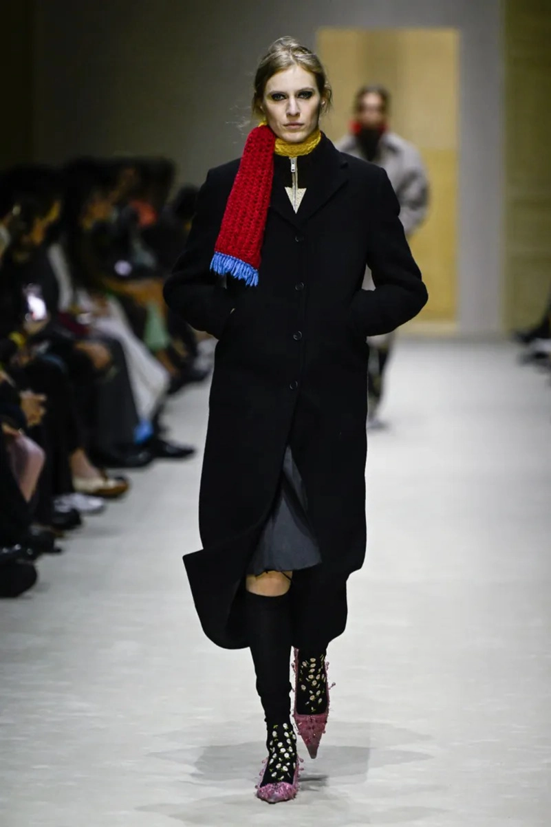 Prada Fall 2026 Tailored Looks And Layers Rework Structure