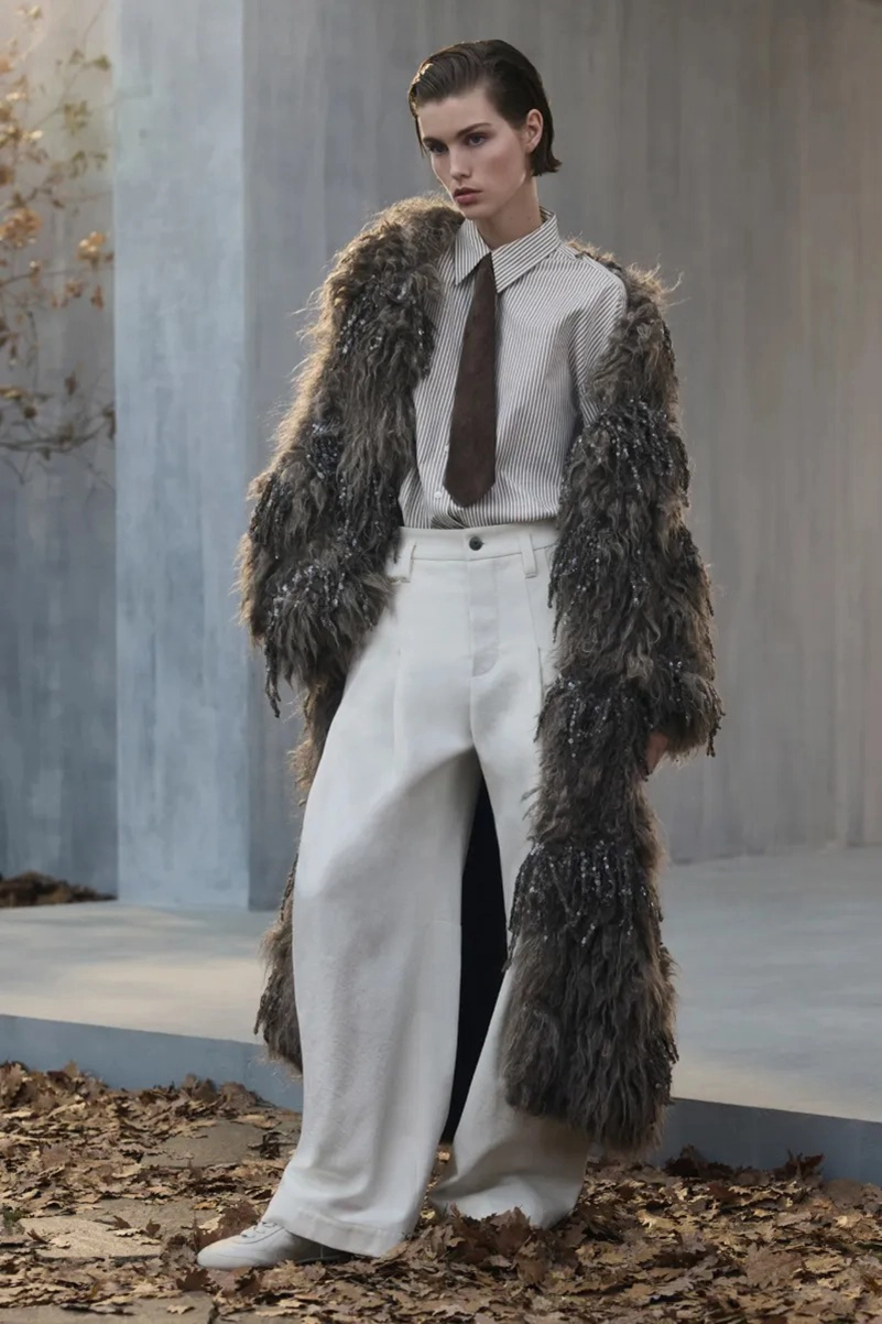 Brunello Cucinelli Fall 2026 Spotlights Quality Outerwear and Knitwear
