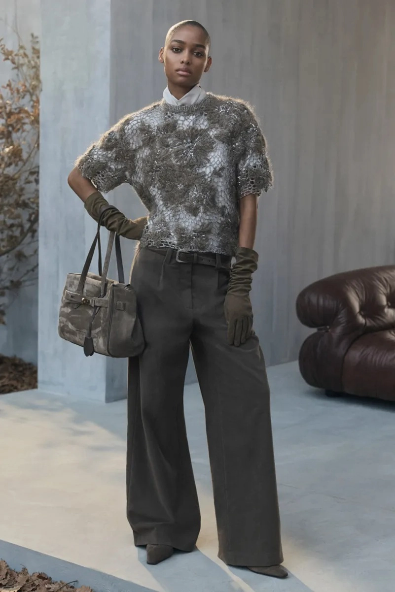 Brunello Cucinelli Fall 2026 Spotlights Quality Outerwear and Knitwear