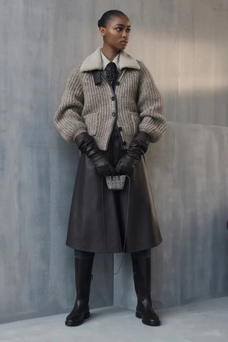 Brunello Cucinelli Fall 2026 Spotlights Quality Outerwear and Knitwear