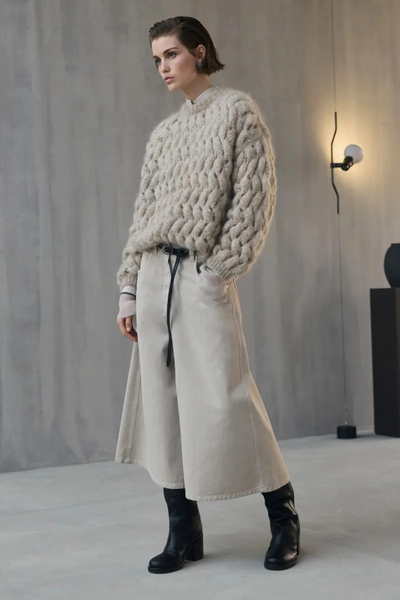 Brunello Cucinelli Fall 2026 Spotlights Quality Outerwear and Knitwear