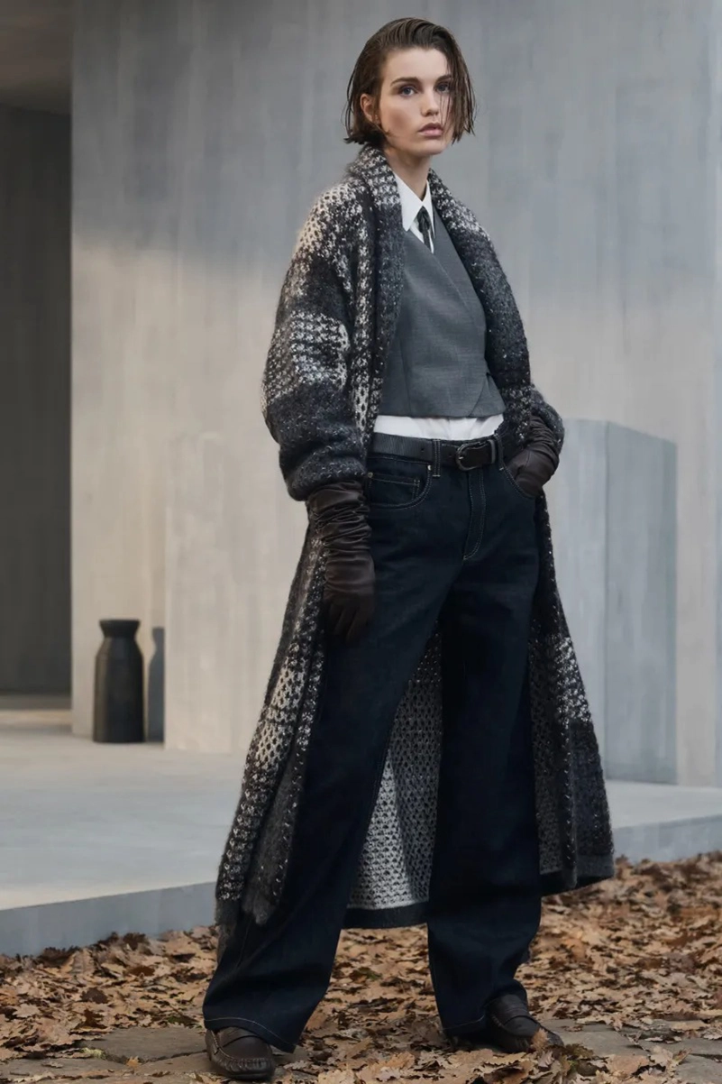 Brunello Cucinelli Fall 2026 Spotlights Quality Outerwear and Knitwear