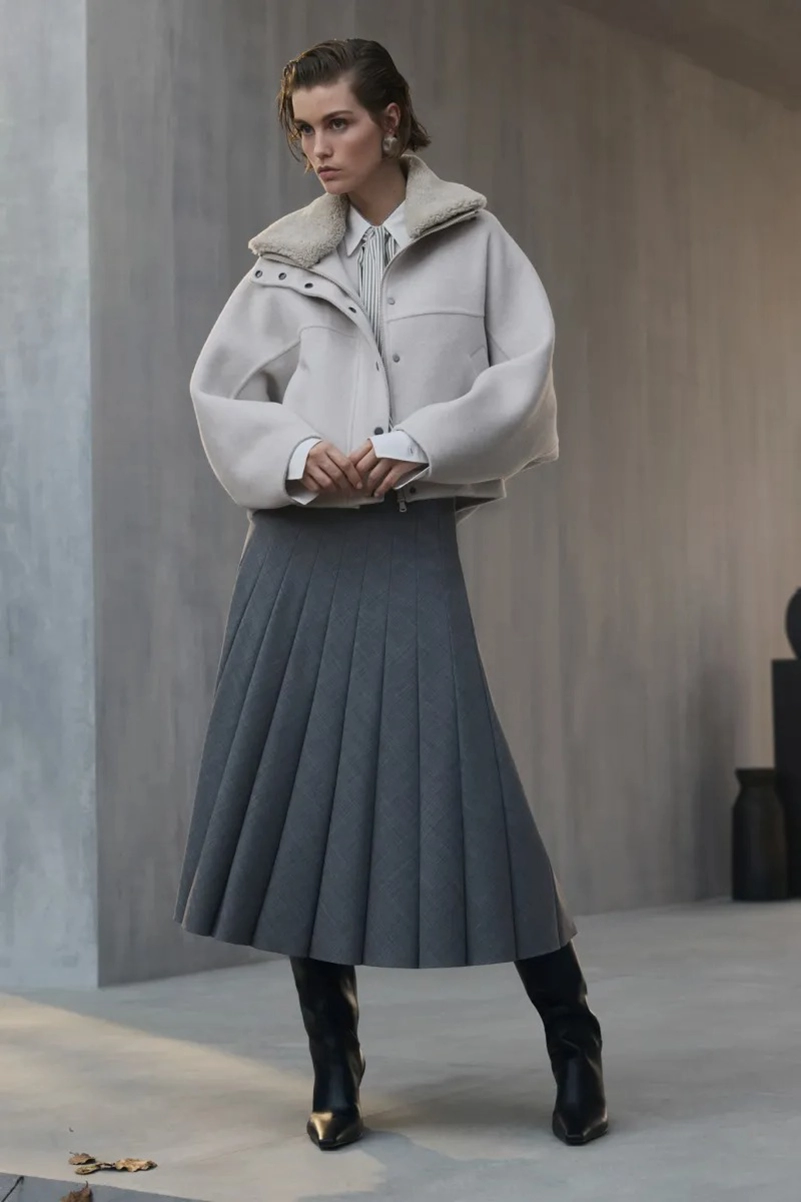 Brunello Cucinelli Fall 2026 Spotlights Quality Outerwear and Knitwear