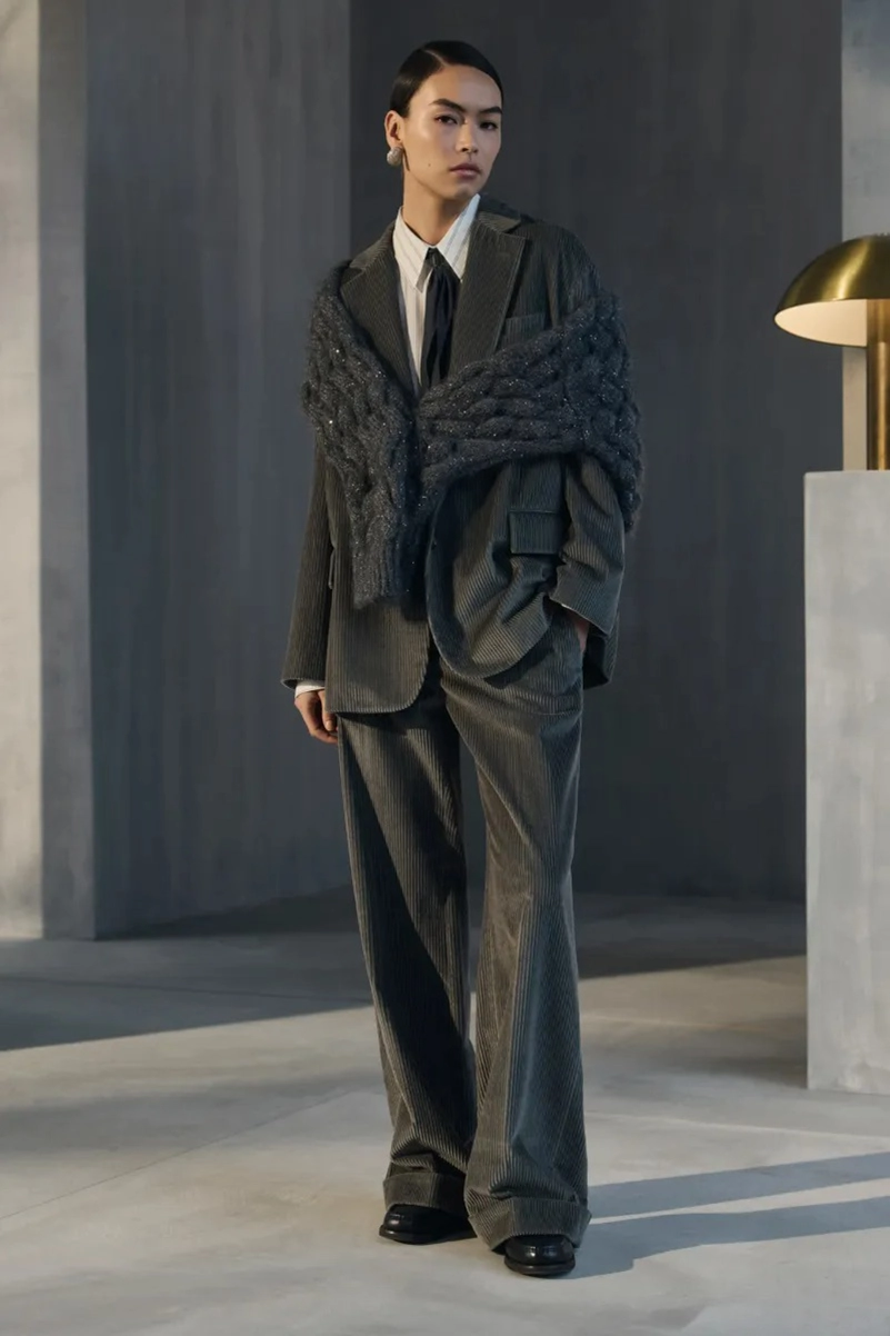 Brunello Cucinelli Fall 2026 Spotlights Quality Outerwear and Knitwear