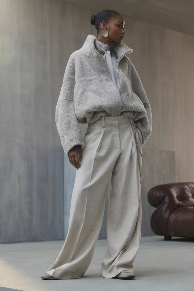 Brunello Cucinelli Fall 2026 Spotlights Quality Outerwear and Knitwear