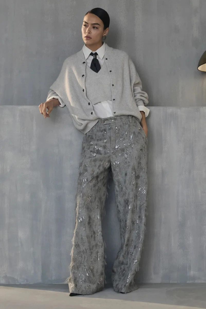 Brunello Cucinelli Fall 2026 Spotlights Quality Outerwear and Knitwear