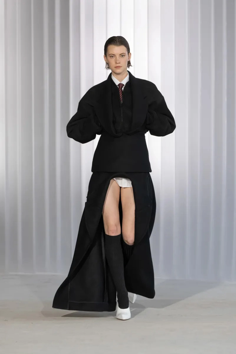 Jean Paul Gaultier Fall 2026 Centers Structure, Shape, and Gender Fluid Design