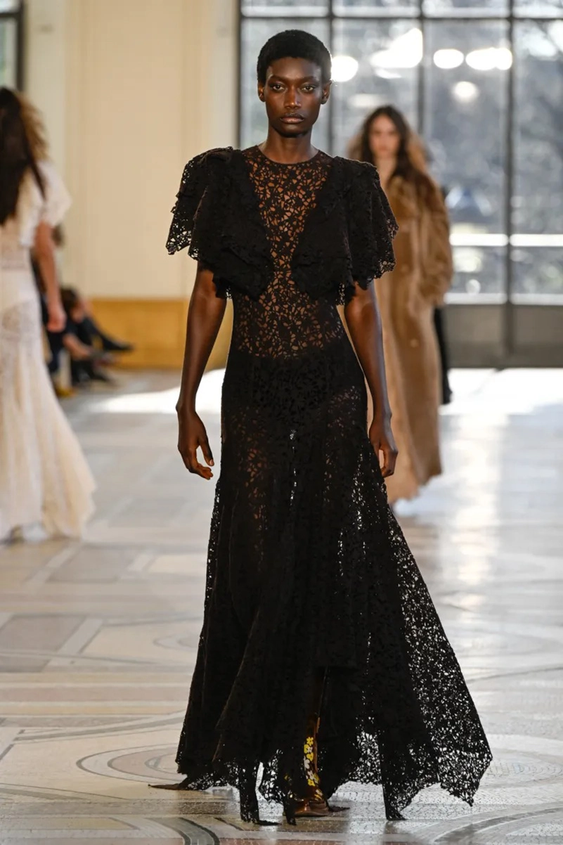 Gabriela Hearst Fall 2026 Collection, Edwardian Dresses and Shearling Coats