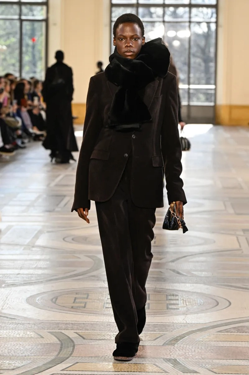 Gabriela Hearst Fall 2026 Collection, Edwardian Dresses and Shearling Coats