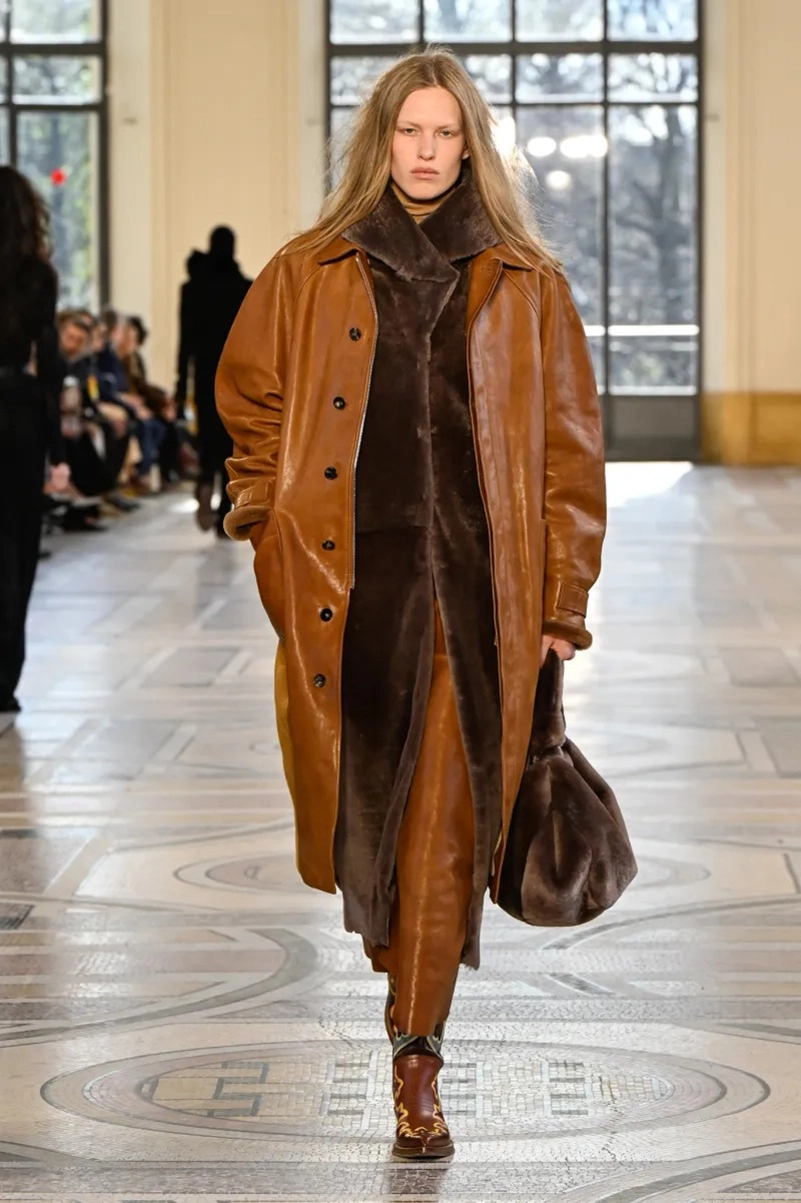 Gabriela Hearst Fall 2026 Collection, Edwardian Dresses and Shearling Coats