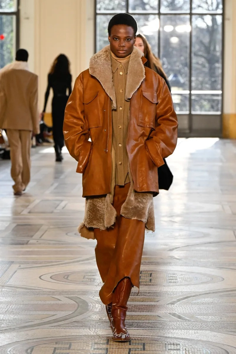 Gabriela Hearst Fall 2026 Collection, Edwardian Dresses and Shearling Coats