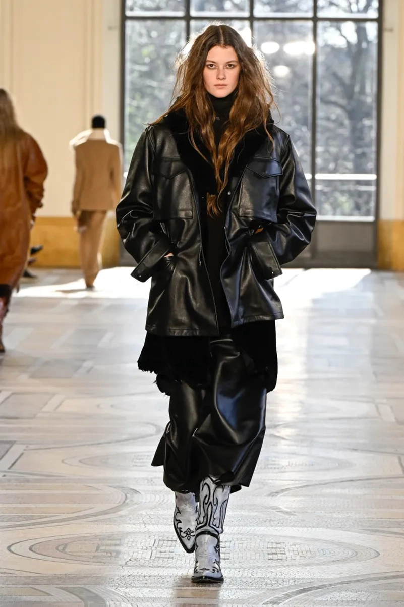 Gabriela Hearst Fall 2026 Collection, Edwardian Dresses and Shearling Coats