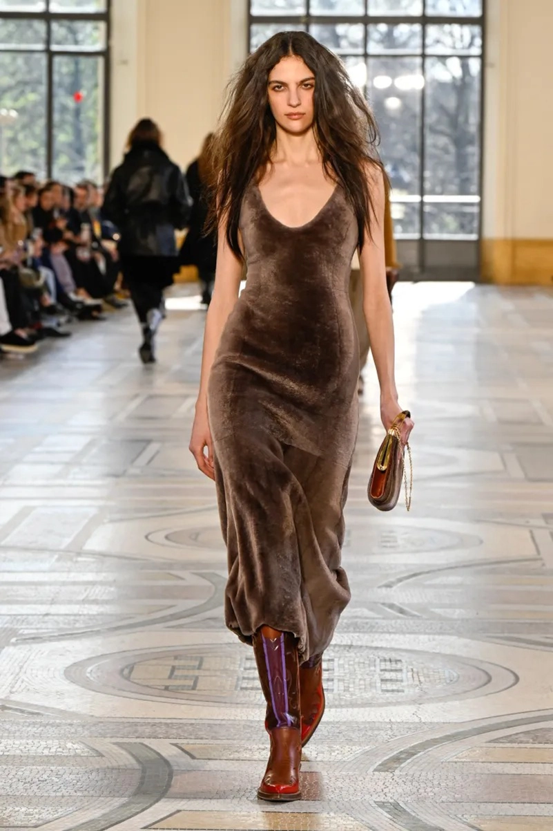 Gabriela Hearst Fall 2026 Collection, Edwardian Dresses and Shearling Coats