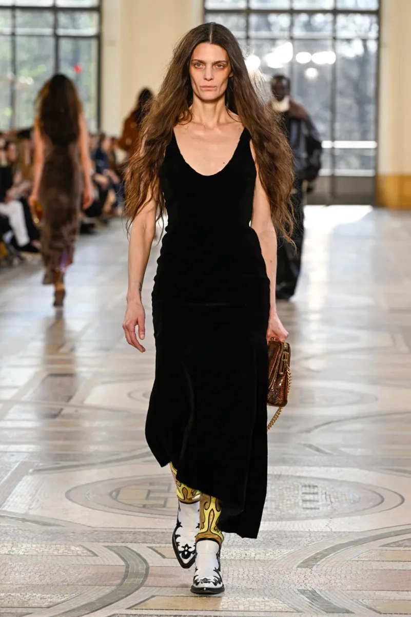 Gabriela Hearst Fall 2026 Collection, Edwardian Dresses and Shearling Coats