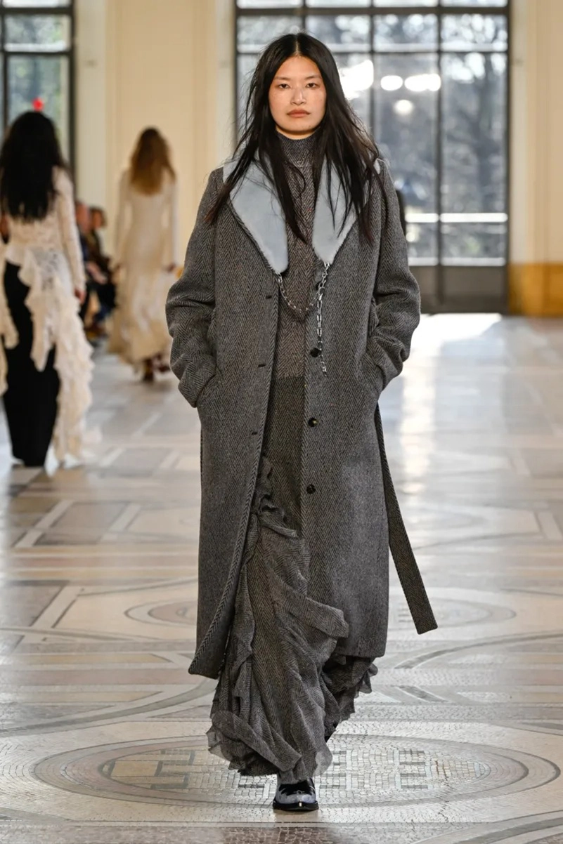 Gabriela Hearst Fall 2026 Collection, Edwardian Dresses and Shearling Coats