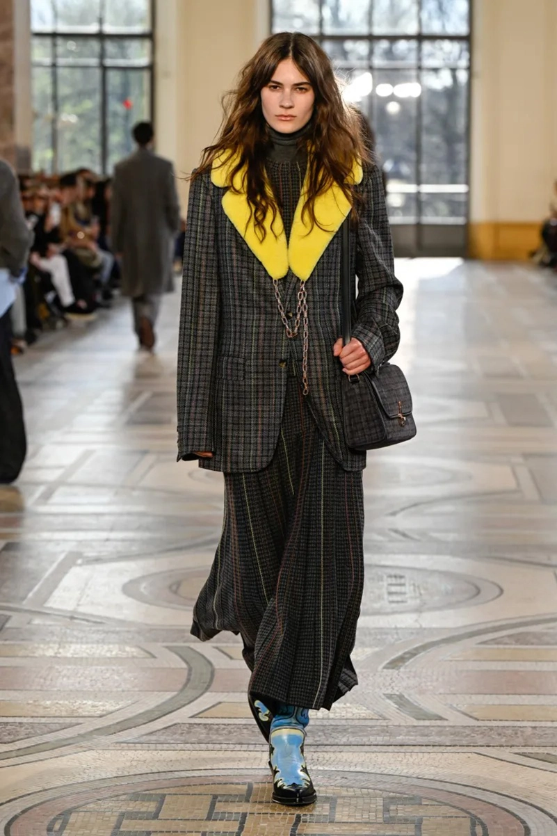 Gabriela Hearst Fall 2026 Collection, Edwardian Dresses and Shearling Coats